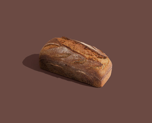 Whole wheat sourdough tin loaf from Sheoak Baker bakery, Adelaide